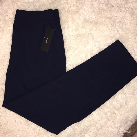 Lulus Navy Work Slacks - Picture 2 of 4